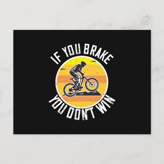 MTB -もし You Brake You Don't Win ポストカード (正面)