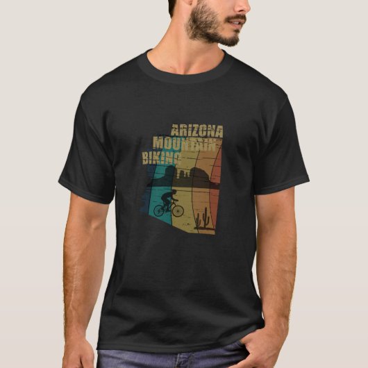 Mtb アズ セドナ - アリゾナ マウンテンバイク tシャツ (正面)