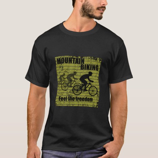 MTB ダウンヒル自転車ライダー - マウンテンバイク Tシャツ (正面)