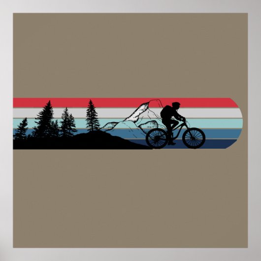 MTB ダウンヒル マウンテンバイク ポスター (正面)