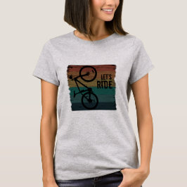 MTB ダウンヒル - ヴィンテージ マウンテン バイク Tシャツ