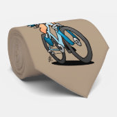 MTB – マウンテンバイクのバイクもしくは自転車に乗る人 ネクタイ (ロール)
