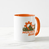 MTB モダンダウンヒルマウンテンバイク マグカップ (正面右)