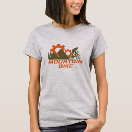 MTB モダンダウンヒルマウンテンバイク Tシャツ