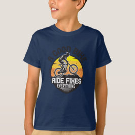 MTB - 乗ればすべて解決 Tシャツ