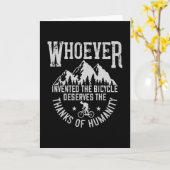 MTB – 自転車を発明した人 カード (黄色い花)