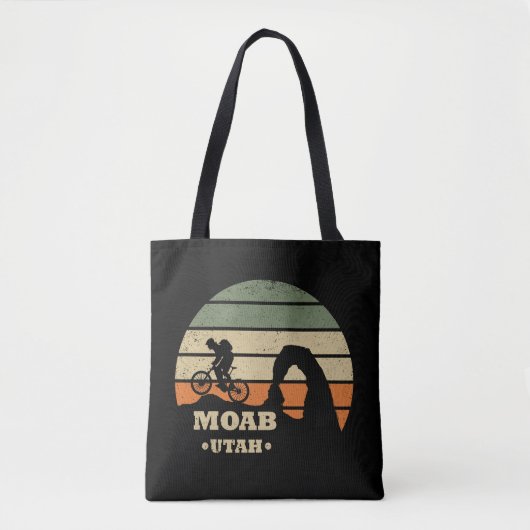 Mtb Moab - ユタ州マウンテンバイク トートバッグ (正面)