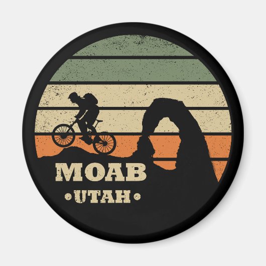 Mtb Moab - ユタ州マウンテンバイク マグネット (正面)