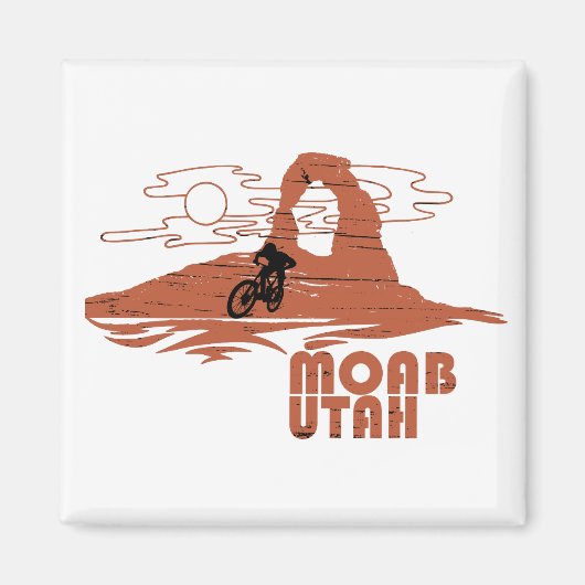 Mtb Moab - ユタ州マウンテンバイク マグネット (正面)