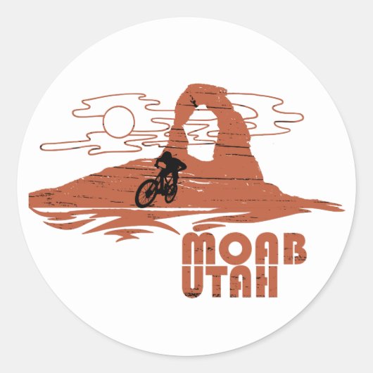 Mtb Moab - ユタ州マウンテンバイク ラウンドシール (正面)