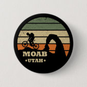 Mtb Moab - ユタ州マウンテンバイク 缶バッジ (正面)