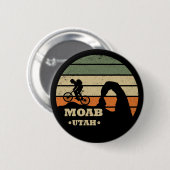 Mtb Moab - ユタ州マウンテンバイク 缶バッジ (正面&裏面)