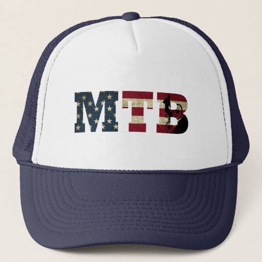 mtb usa american distressed flag キャップ (正面)