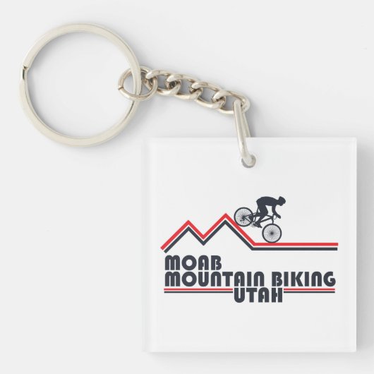 Mtb Utah - モアブのマウンテンバイク キーホルダー (正面)