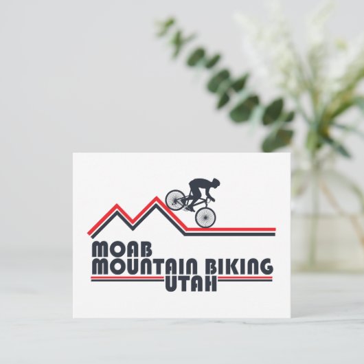 Mtb Utah - モアブ マウンテンバイク シーズンポストカード (スタンド正面)