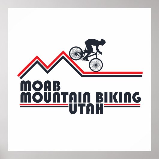 Mtb Utah - モアブ マウンテンバイク ポスター (正面)
