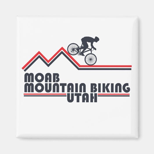 Mtb Utah - モアブ マウンテンバイク マグネット (正面)