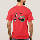 mtbTVのバイクのワイシャツ Tシャツ (裏面)
