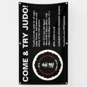 MTGの柔道クラブ旗 横断幕 (縦)