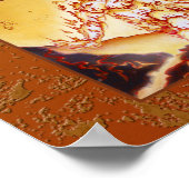 MtGファイアエレメンタルプリント ポスター (角)