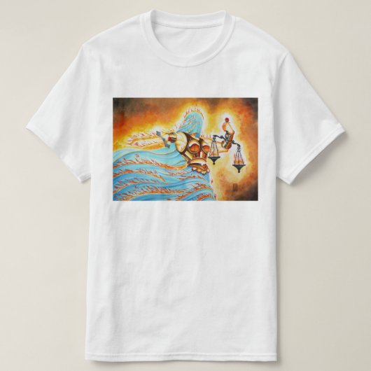 MtG Fiery Justice recreation Tシャツ (デザイン正面)