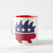 MTLPポルシーレッドマグカップ ツートーンマグカップ (正面左)