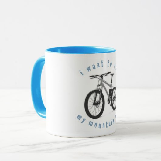 Mtnのバイクのマグ マグカップ (正面左)