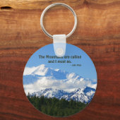 Mtnsが電話している/デナリ – J Muir キーホルダー (正面)