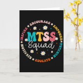 Mtss Squad - 教師の日常 スクールカウンセラー 相談 カード (黄色い花)