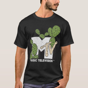 MTVミュージックテレビサボテンのロゴ Tシャツ