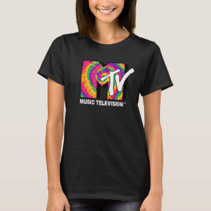 MTVミュージックテレビスピンアートレインボーフィルロゴ Tシャツ
