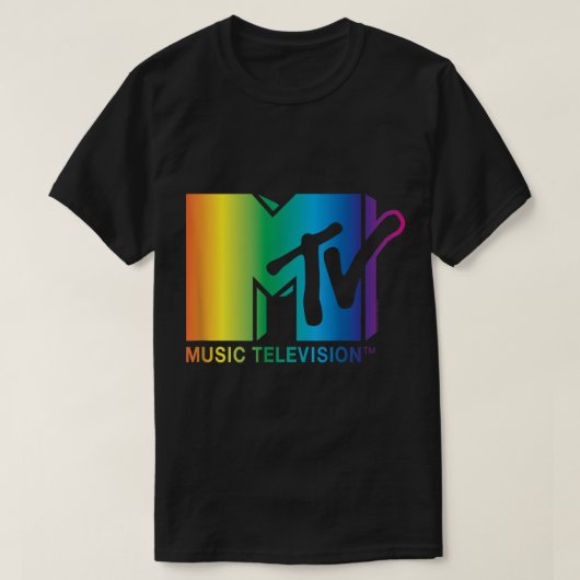 MTVレインボーロゴ Tシャツ (デザイン正面)