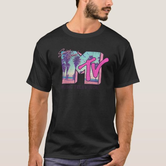 MTVロゴ春休みビーチサイドプレミアム Tシャツ (正面)