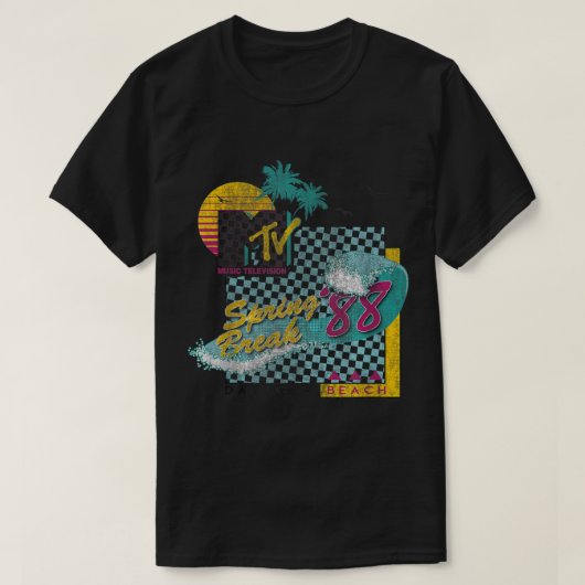 MTV Spring Break 88 Vintage Surf Graphic Tシャツ (デザイン正面)