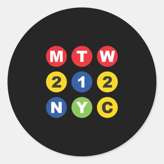 MTWロゴ ラウンドシール (正面)