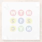 MTW ロゴ ガラスコースター (裏面)
