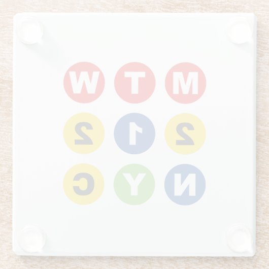 MTW logo  ガラスコースター (裏面)