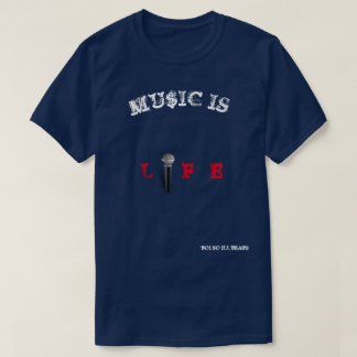 MU$ICは生命Tシャツです Tシャツ