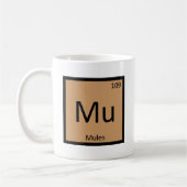 Mu - Mules Chemistry周期表要素記号 コーヒーマグカップ (左)