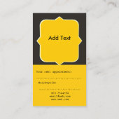 MUAの目のマスカラの美しいコンサルタントのメーキャップアーティスト 予約カード (裏面)