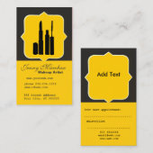 MUAの目のマスカラの美しいコンサルタントのメーキャップアーティスト 予約カード (正面/裏面)