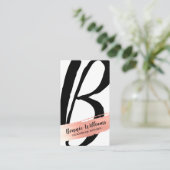 MUAタイポグラフィモはっきりしたノグラムバラ金ゴールドスプラッシュ 名刺 (スタンド正面)