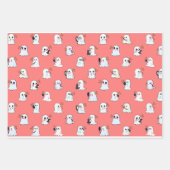 MUA不気味幽霊メイクアップアーティストかわいいギフトラップ ラッピングペーパーシート (正面3)