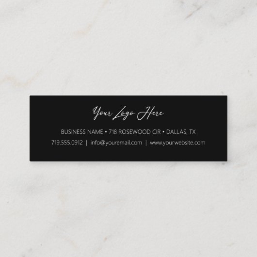 MUA Make Aurtistサービスのお客様割引  ロイヤリティカード (裏面)