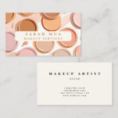 MUA Makeup Artist Pastel Illustration 名刺 (正面/裏面)