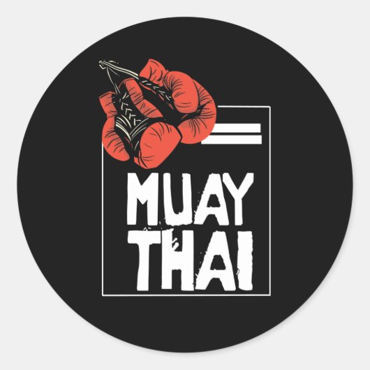 Muay Thaiがあなたの人生の時 ラウンドシール (正面)