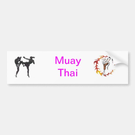Muay Thai バンパーステッカー (正面)