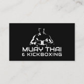 Muay Thai and Kickboxing Coach - Black and white 名刺 (正面)