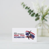Muay Thai and Kickboxing Coach - Blue Red  名刺 (スタンド正面)