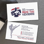 Muay Thai and Kickboxing Coach - Blue Red  名刺